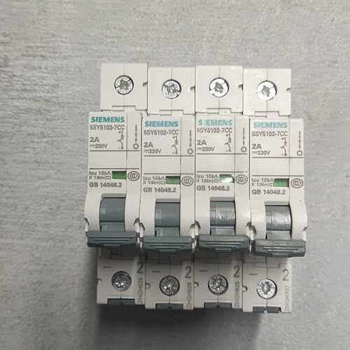 询价下单西门子5SY5102-7CC断路器，1P2A，220V，轻微