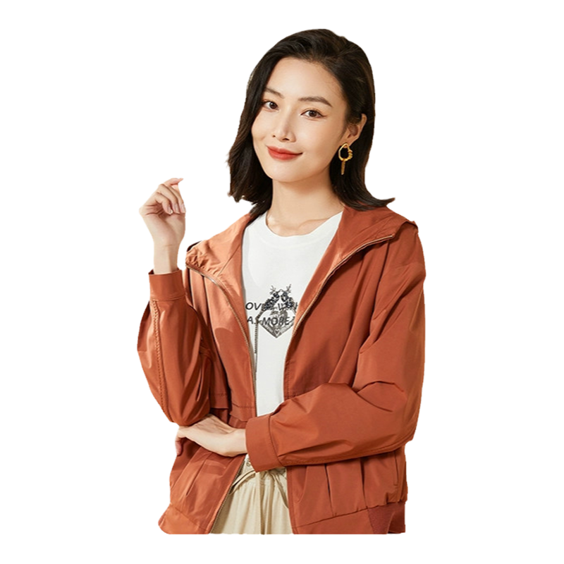 乔万尼时尚新款外套女春装港风小个子收腰减龄风衣短外套EF3B833