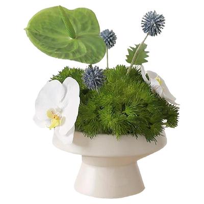 新中式风雅花艺，蝴蝶兰仿真花