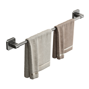 毛巾架卫生间免打孔浴室壁挂式置物架毛巾单杆厕所洗手间收纳挂架