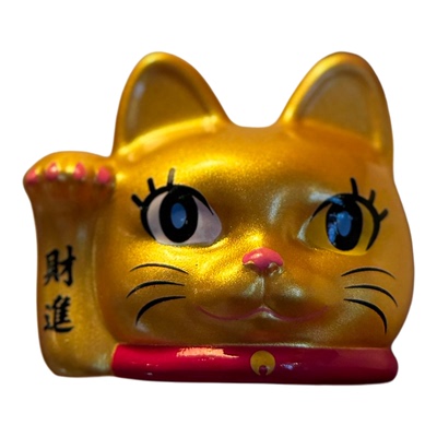 光之半身可爱招财猫夜灯公仔