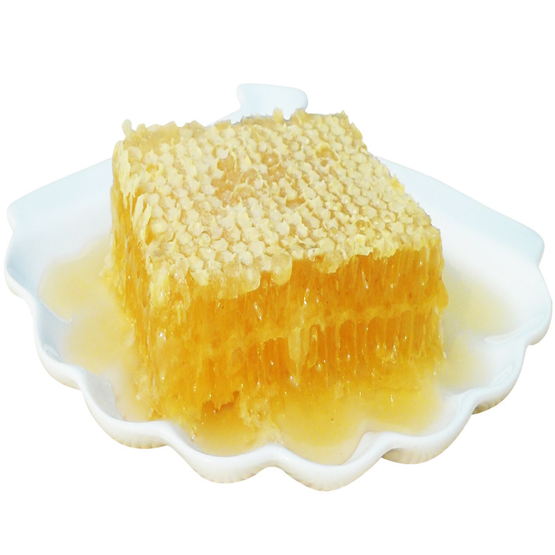 蜂巢蜜嚼着吃盒装500g野生纯正天然蜂蜜巢农家自产丰土蜂窝蜜礼盒