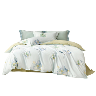 梦兰家纺四件套全棉床品床单被套100纯棉学生宿舍三件套床上用品