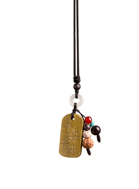 【诸事顺利】天然檀木汽车挂件