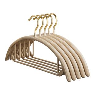 无痕衣架挂衣家用加粗加大防肩角阳台凉衣撑子不锈钢晾晒衣服挂架