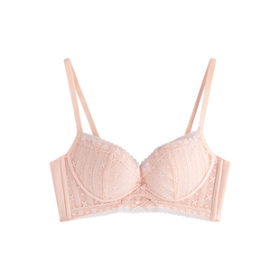 蕾丝内衣女聚拢小胸性感纯欲可爱收副乳舒适文胸罩TheGreenParty