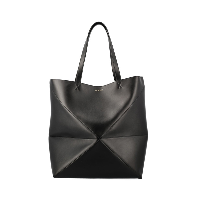 LOEWE 罗意威男士黑色大号puzzle fold 购物包2026早春意大利代购