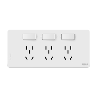 德力西扩展式插座86型开关墙面多功能拓展面板原位替换大功率明装