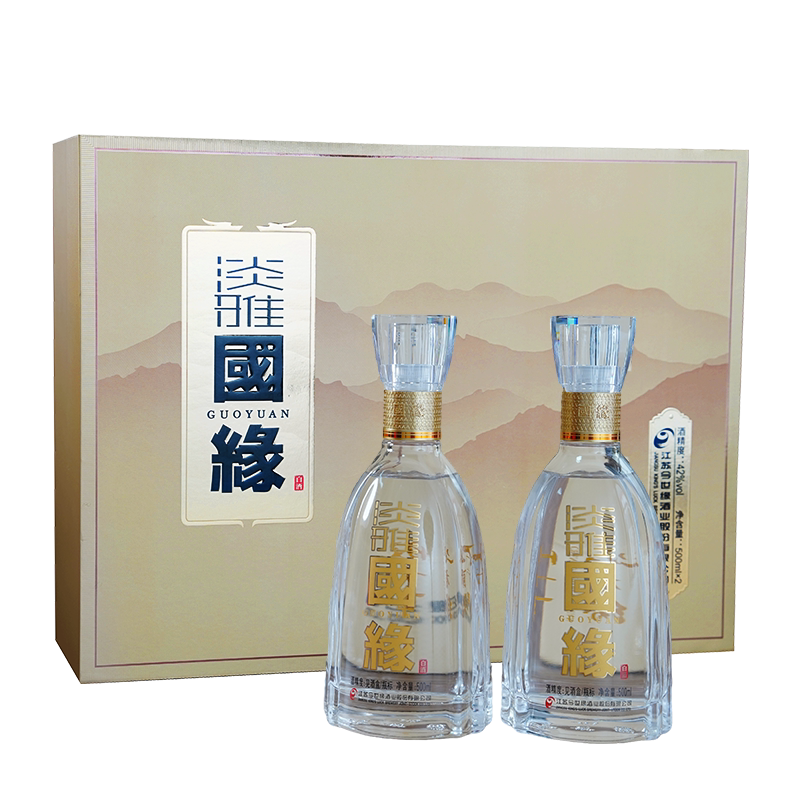 今世缘淡雅国缘礼盒42度白酒