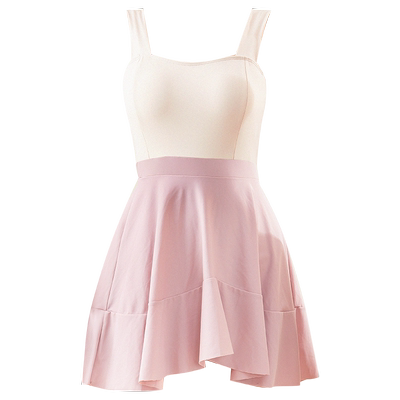 OOK新款吊带泳衣连体保守女士