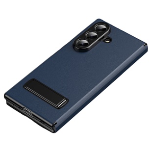 适用三星fold7手机壳新款翻盖式支架折叠屏galaxy z fold6手机套中轴铰链镜头保护zfold5/4/3轻奢商务保护壳