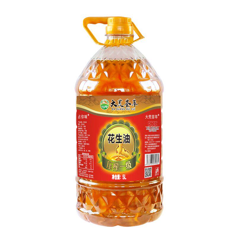 一级纯花生油新花生压榨家用炒菜