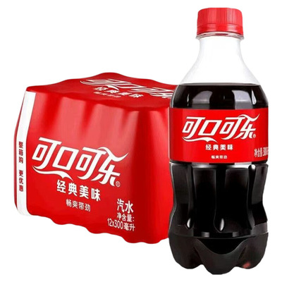 可口可乐雪碧芬达可乐300ml*12瓶迷你小瓶装碳酸饮料整箱批发汽水