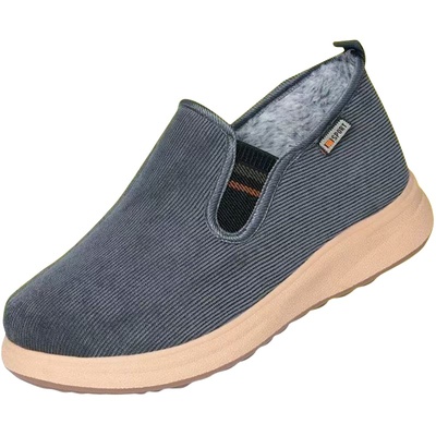 冬季男士防滑一脚蹬羊毛保暖软底