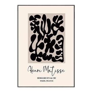 马蒂斯客厅装饰画抽象复古玄关挂画小众艺术卧室房间桌面摆画壁画