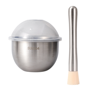 304不锈钢捣蒜器家用蒜泥蒜臼子手动研磨碗捣药器研钵擂钵捣碎罐