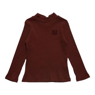 WYNKEN 儿童长袖圆领套头T恤纯色打底上衣春秋童装 RollingKids