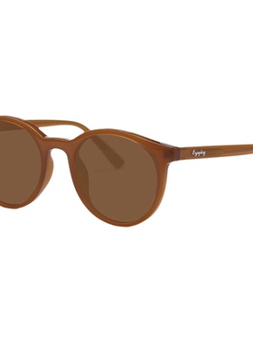 目戏复古圆框墨镜女款时尚度假系列太阳镜防紫外线防晒墨镜41007S