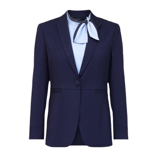 工作服职业气质女长袖套裙春秋前台西装套装珠宝金店行政高端正装