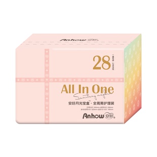 安好月光宝盒卫生巾学生夏季全周期卫生巾组合套装日夜用姨妈巾