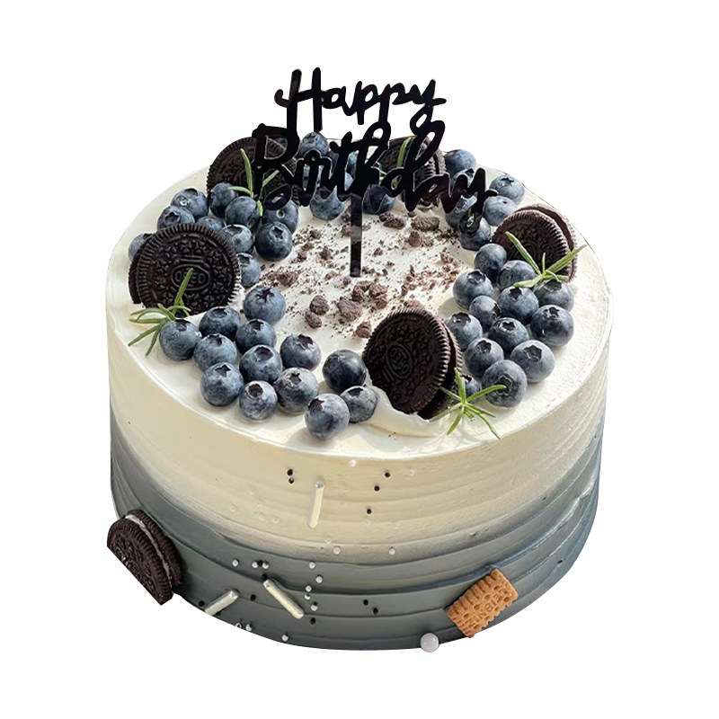 蓝莓水果蛋糕冰淇淋夹心定制男女士生日同城配送可今日达指定日期