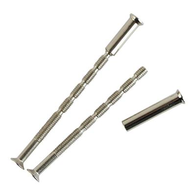 镀镍沉头十字竹节对锁螺丝