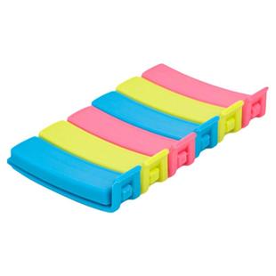 金兴袋口夹6枚装大中小号食品保鲜袋封口夹子家用食物锁鲜密封夹