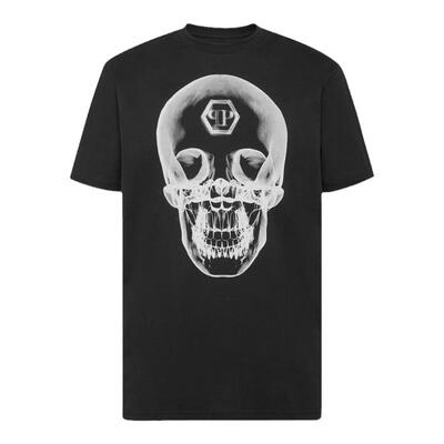 PHILIPP PLEIN 男士骷髅印花短袖圆领T恤
