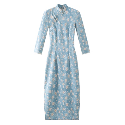 年轻款短款日常时尚旗袍裙