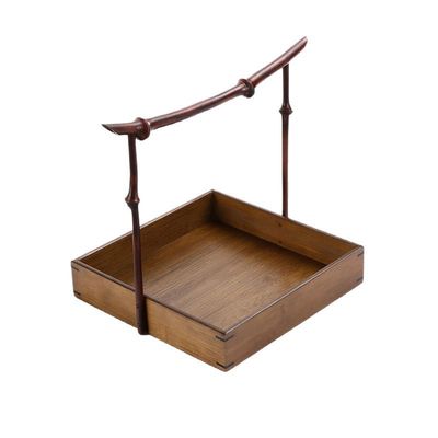 复古手提盒水果点心篮茶具收纳篮