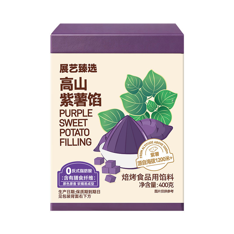 展艺臻选高原紫薯月饼馅400g