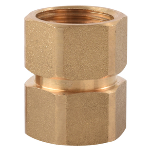 全铜4分内外丝活弯头活三通双内丝活直接头热水器水管件黄铜接头