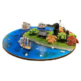 餐桌桌芯桌摆酒店饭店餐桌转盘花圆形工艺品微缩景观装饰品摆件花