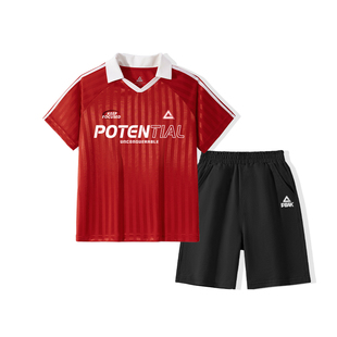 匹克童装女童套装2026新款今年流行爆款夏季儿童运动足球训练衣服