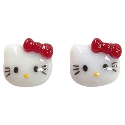 hellokitty猫咪美甲饰品2026年新款卡通可爱蝴蝶结钻饰指甲小配件