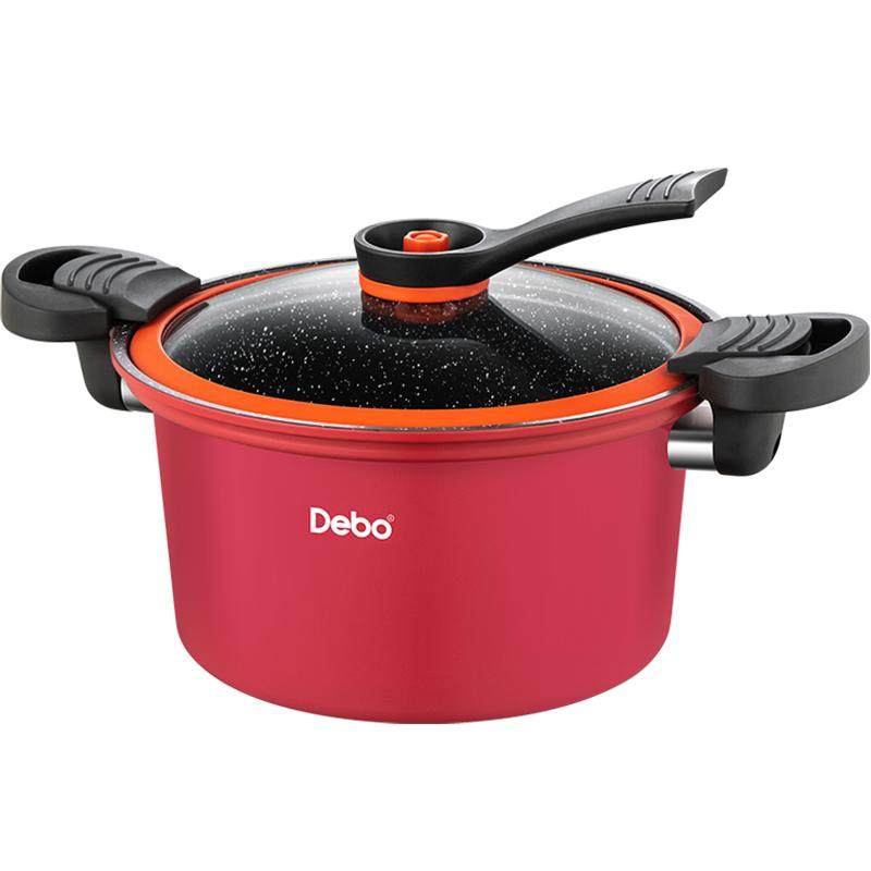 DEBO/德铂不粘锅多功能微压锅压力煮炖汤锅家用锅电磁炉适用燃气