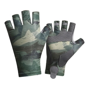 钓鱼手套专用不沾饵料夏季防晒防刺露指触屏防滑透气登山攀岩骑行