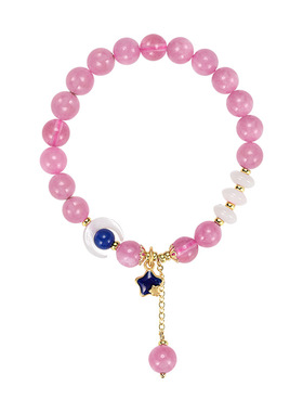 鱼头星星手链情侣气质手串新中式水晶小众感手饰女生时尚手工串珠