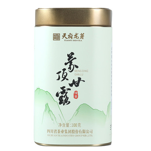 天府龙芽蒙顶甘露特级绿茶高山茶园采摘核心产区蒙顶黄芽茶正品装