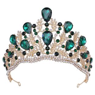 欧美新娘皇冠世界小姐同款桂冠选美皇后王冠生日走秀模特头饰933