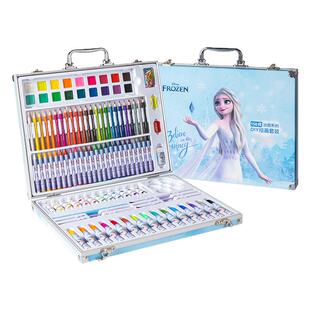 迪士尼儿童绘画工具套装水彩笔彩铅蜡笔油画棒颜料美术工具箱礼盒