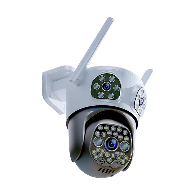 摄像头360度全景监控器家用无需WiFi网络手机远程免流高清三画面