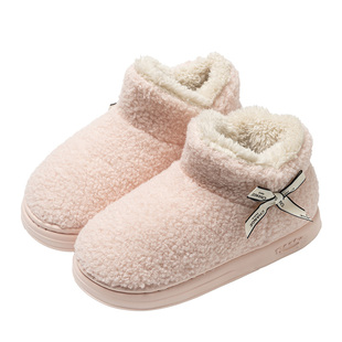 棉鞋女款冬季2025新款居家用防滑加绒厚底保暖全包跟棉拖鞋女外穿