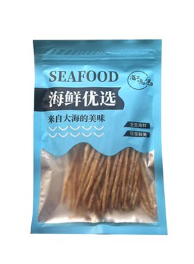 鲜烤鱼丝干鳕鱼条即食明太鱼丝干