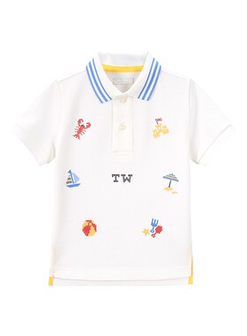TeenieWeenieKids印花短袖polo