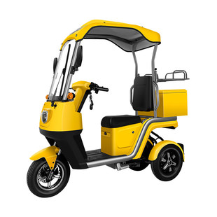 新国标小巴士外卖电动车2026新款三轮车高速电动摩托车专用电瓶车