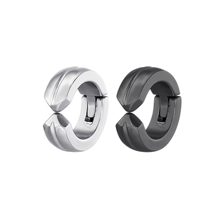 钛钢无耳洞不痛耳夹男高级感男生耳骨夹男士男生耳环复古简约耳饰
