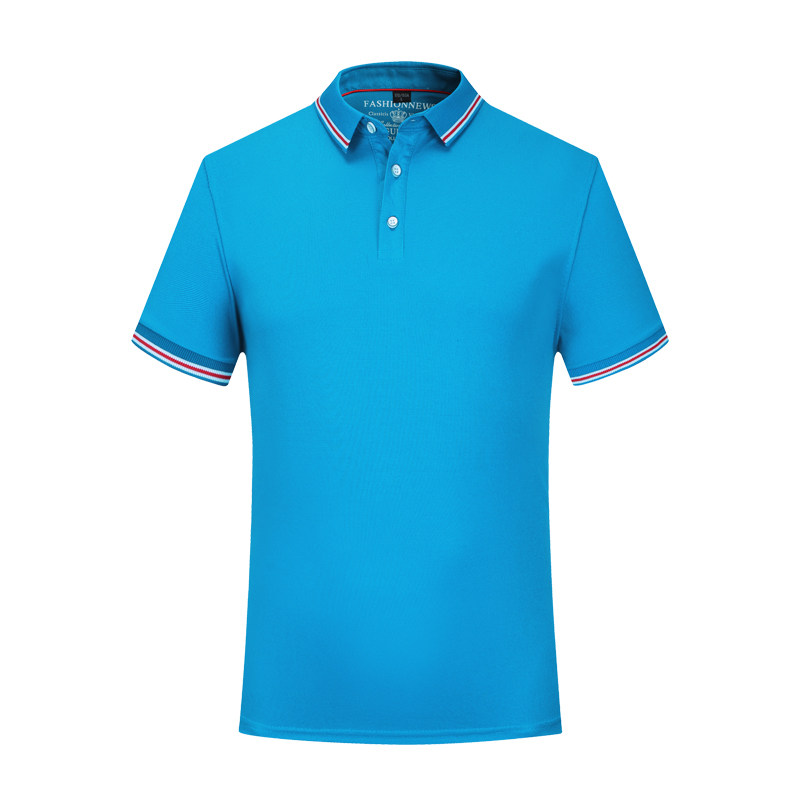 工作服短袖T恤男团队聚会夏季POLO衫女服务员广告文化衫定制logo