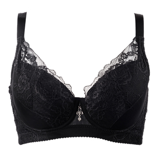 超薄文胸无海绵薄款内衣有钢圈收副乳聚拢调整型全罩杯女大胸显小