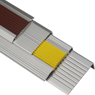 铝合金楼梯防滑条台阶踏步防滑条橡胶防撞压条金属护角收口条包邮
